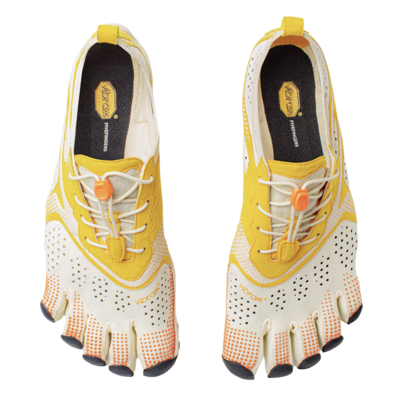 V-RUN Mens Ivory Yellow